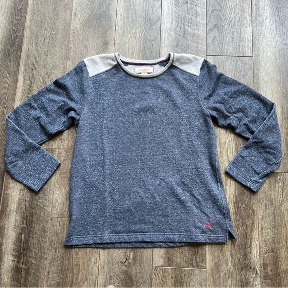 Tommy Bahama Men’s Crewneck Sweater Pullover Soft Heather Blue Navy Size Large - Picture 7 of 12